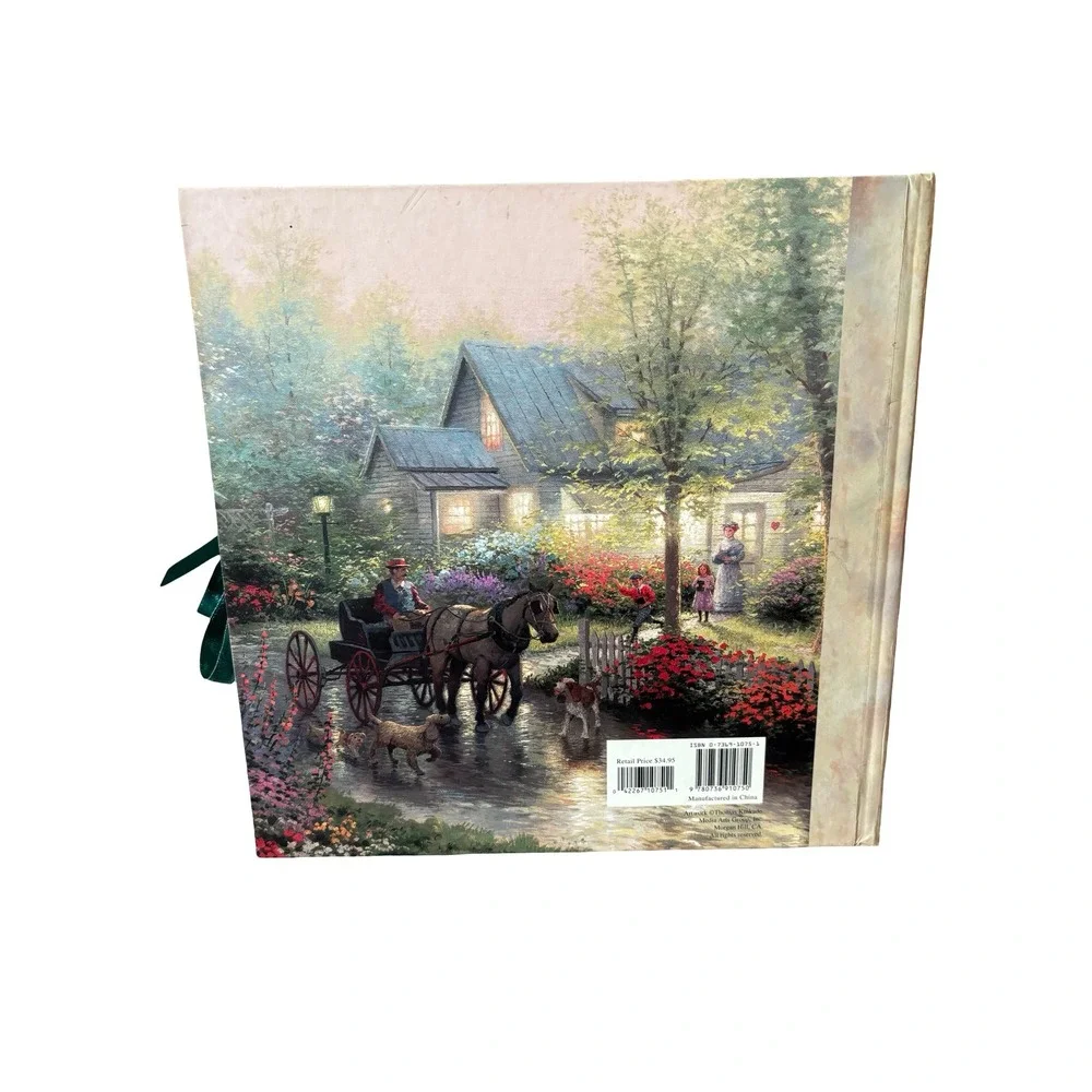 Thomas Kinkade Simpler Times Photo Album 11x11 Multicolor Landscape Art Ribbon